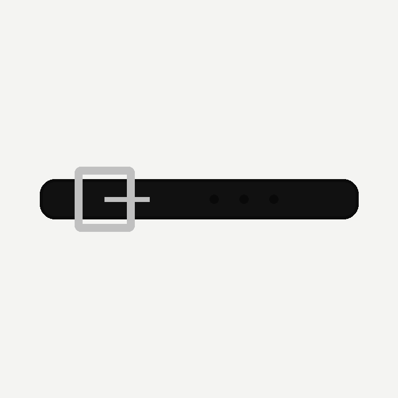 Leather Belt (Black, 32)